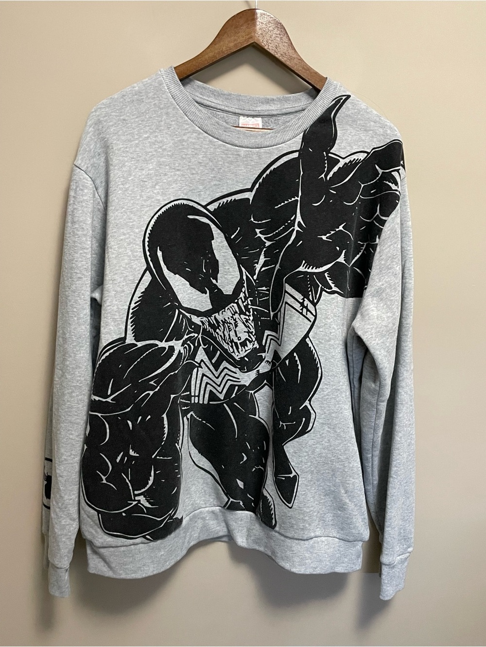 Marvel Venom Sweatshirt Black & Grey Men’s XL